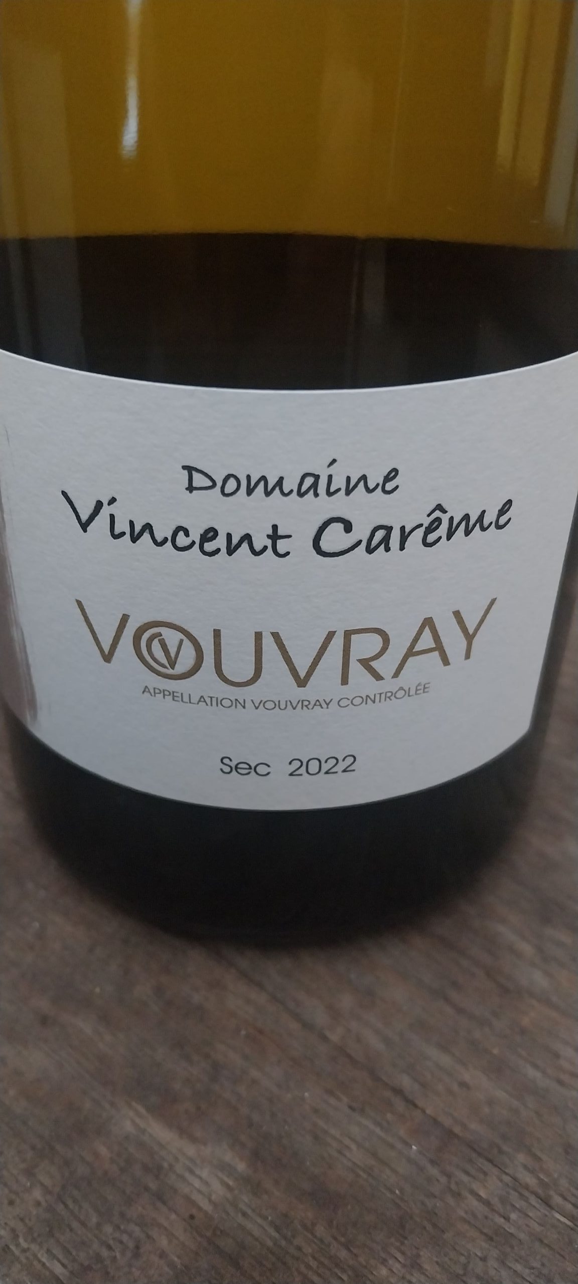 Domaine Vincent Carême Vouvray sec 2022