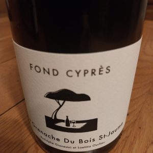 Domaine de Fond Cyprès le grenache du Bois saint Jaume