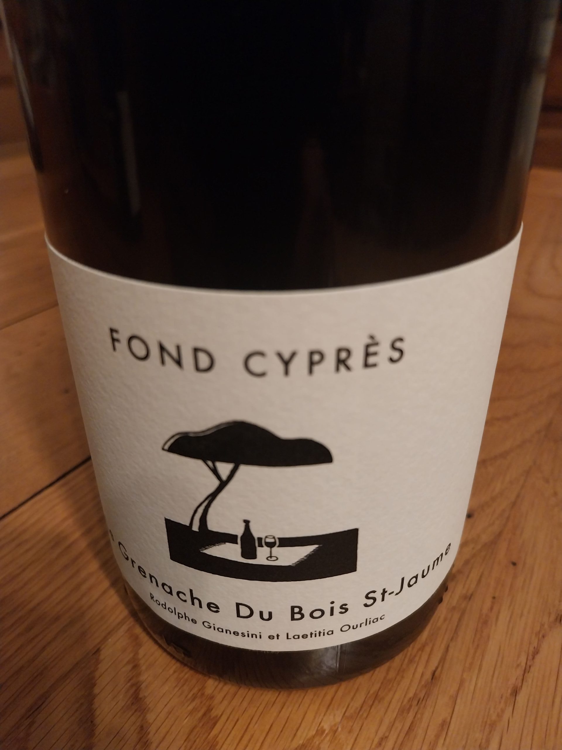 Domaine de Fond Cyprès le grenache du Bois saint Jaume